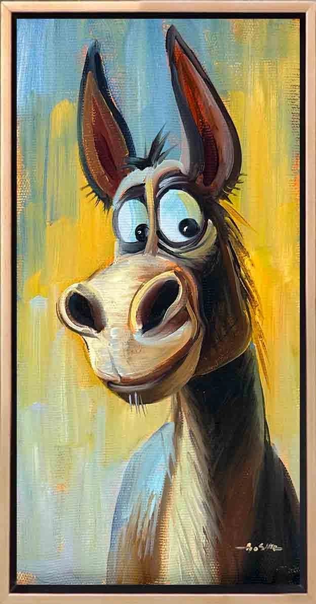 Muzip Eşek Yağlı Boya Tablosu