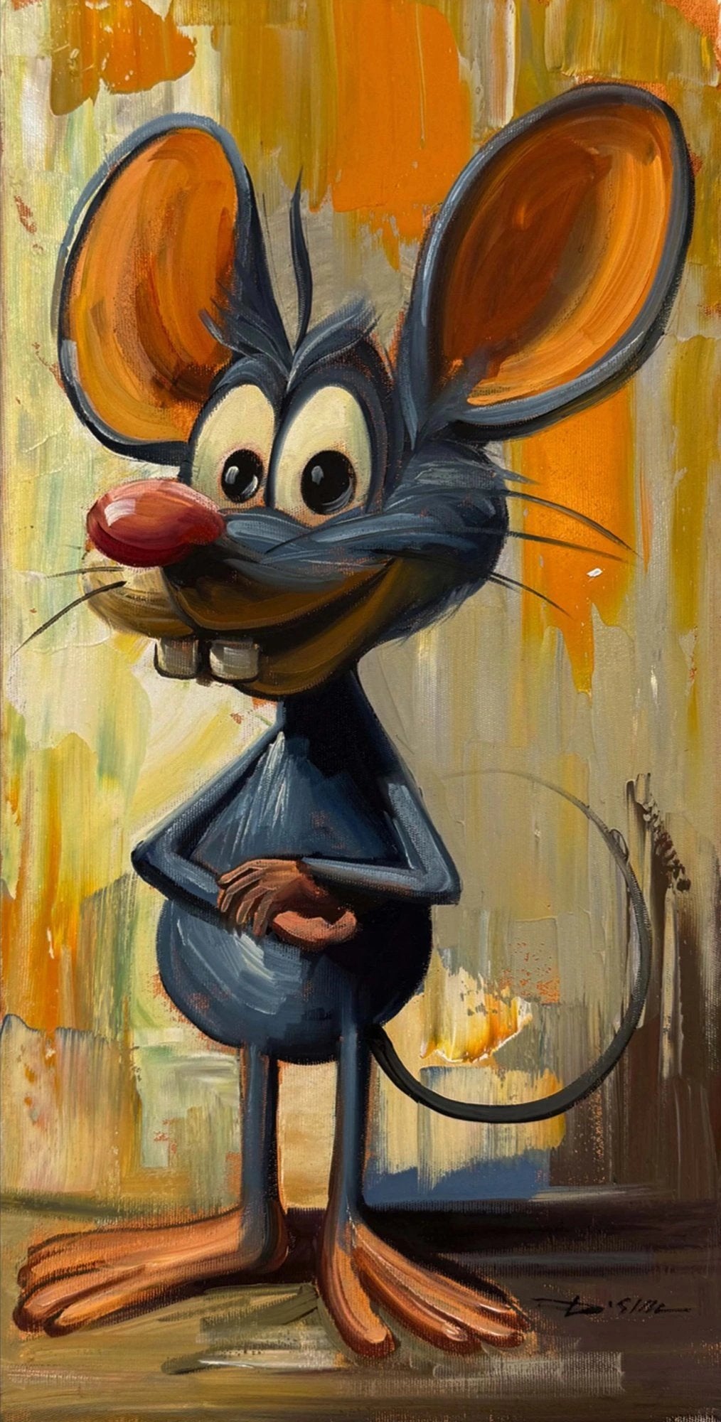 Peynir Avcısı Yağlı Boya Tablosu