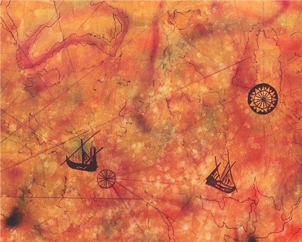 Piri Reis Haritası | Yağlı Boya Tablo Simurg Sanatevi
