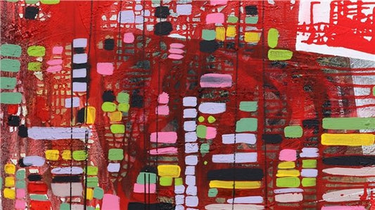 Renklerin Coşkusu Yağlı Boya Tablosu Simurg Sanatevi