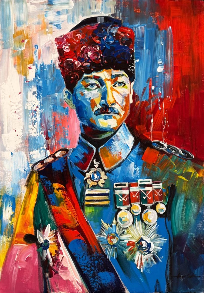 Renklerde Mustafa Kemal Yağlı Boya Tablosu