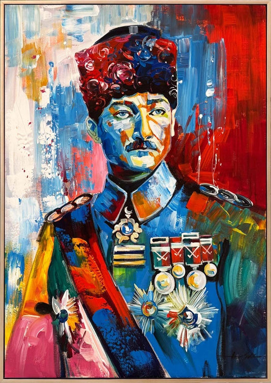 Renklerde Mustafa Kemal Yağlı Boya Tablosu Simurg Sanatevi