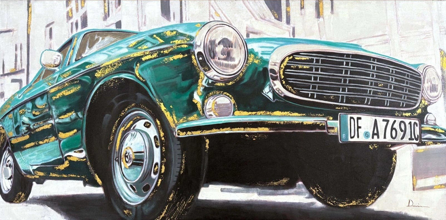 Retro Rüzgârı Yağlı Boya Tablosu