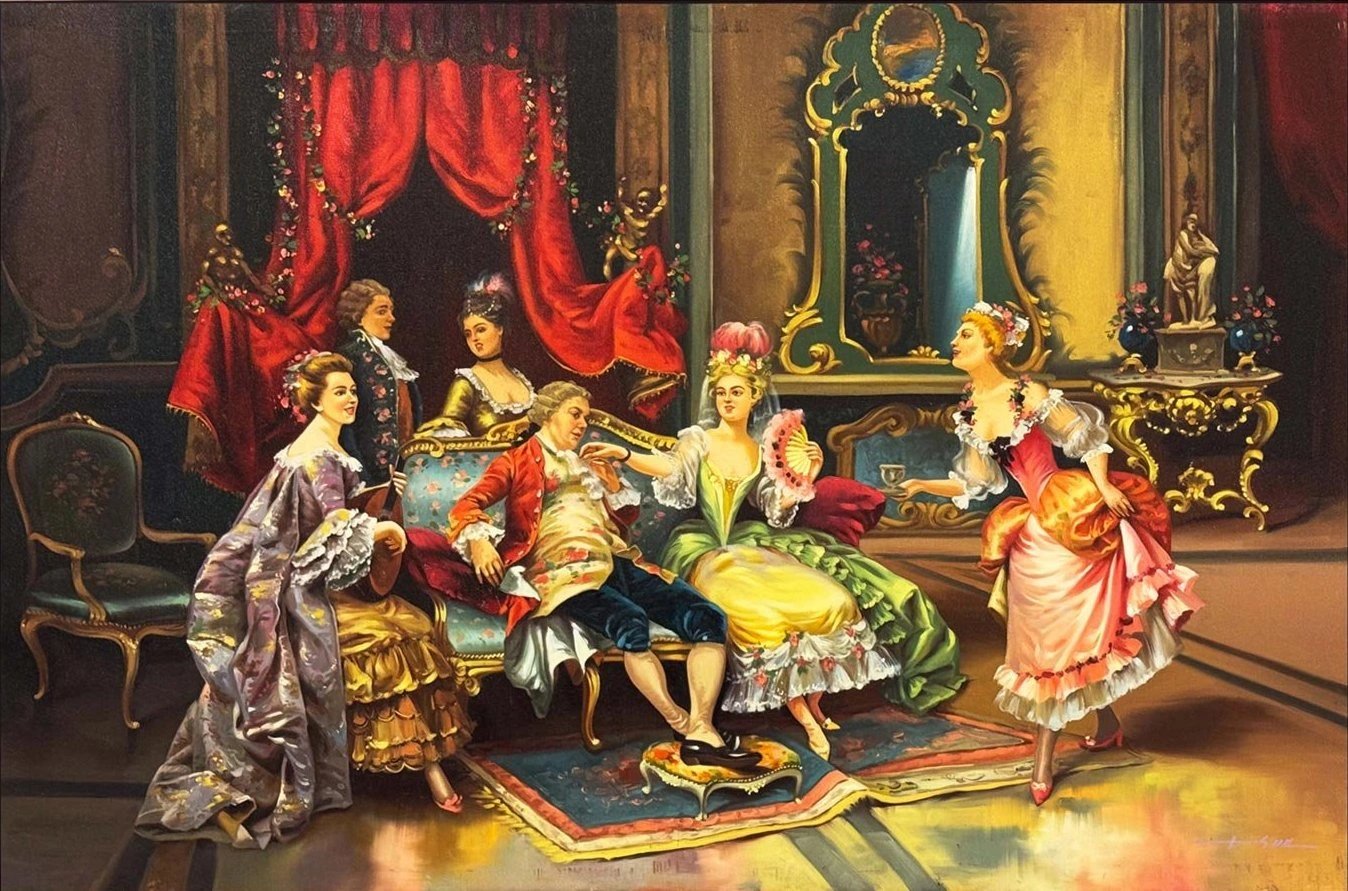 Sarayın Fısıltıları Yağlı Boya Tablosu