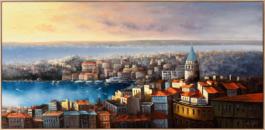 Sessiz Haliç Yağlı Boya Tablosu Simurg Sanatevi