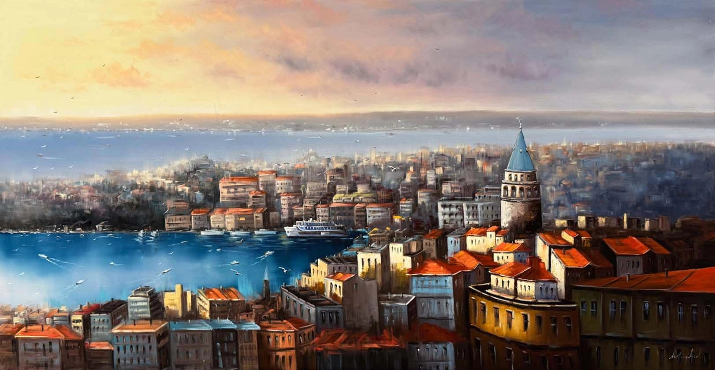 Sessiz Haliç Yağlı Boya Tablosu