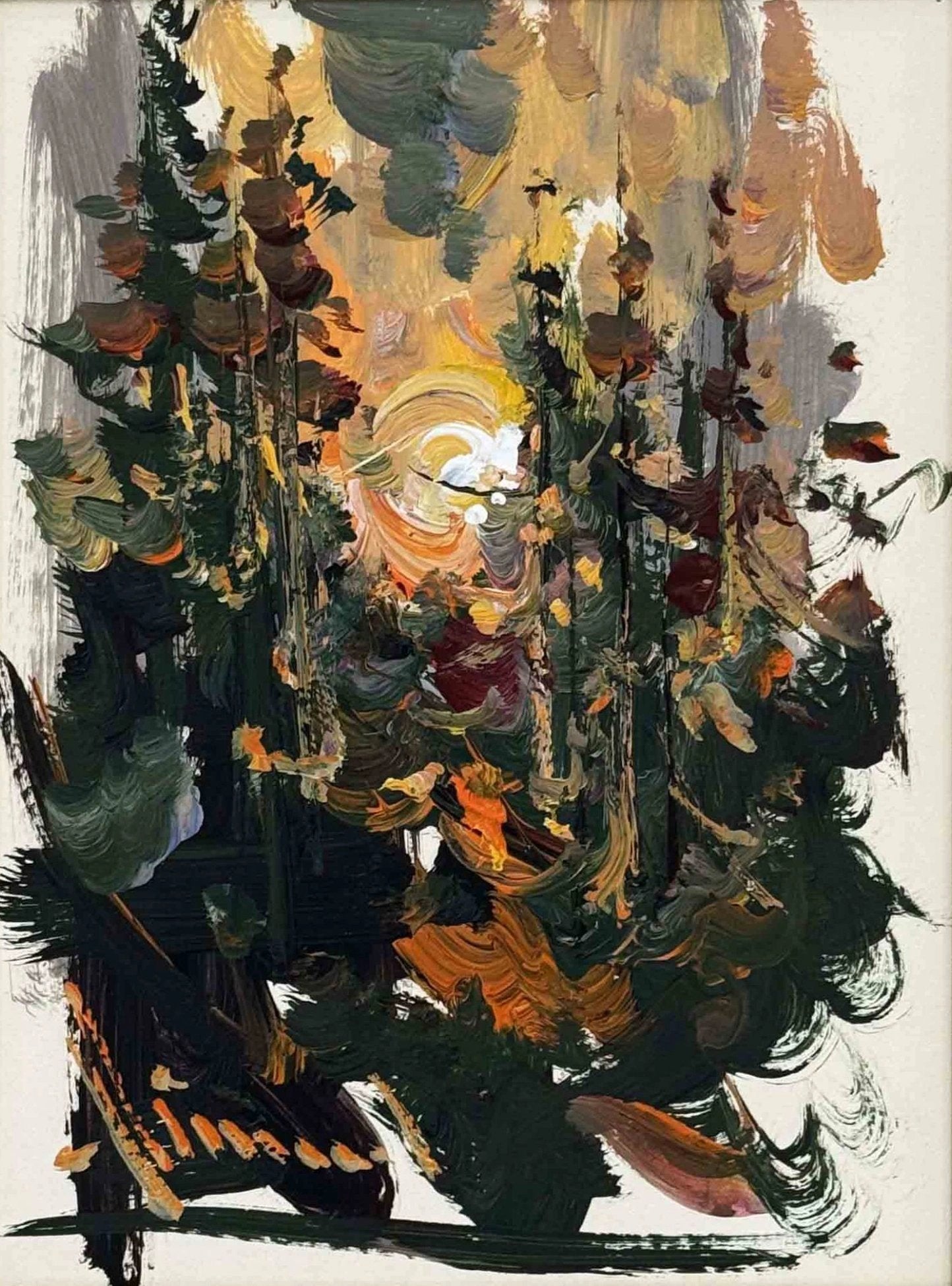 Sonbahar Işıltısı Yağlı Boya Tablosu