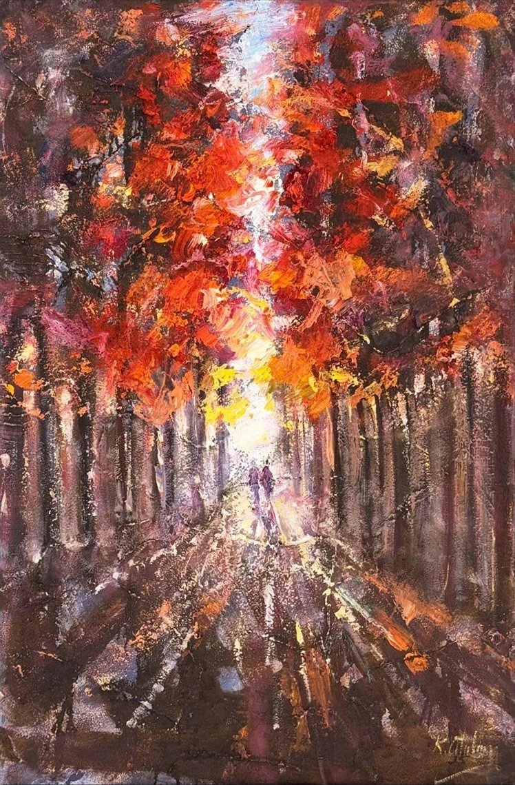 Sonbahar Melodisi Yağlı Boya Tablosu