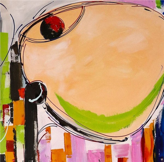 Gizemli Bakış Yağlı Boya Tablosu Simurg Sanatevi