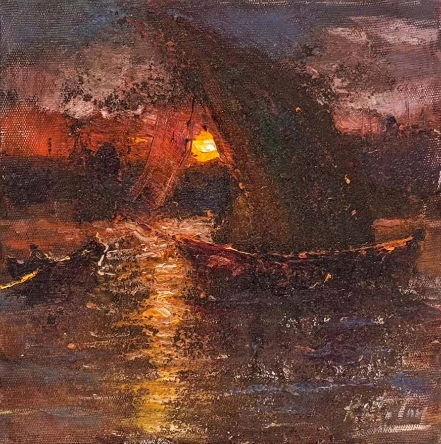 Suda Zaman Yağlı Boya Tablosu