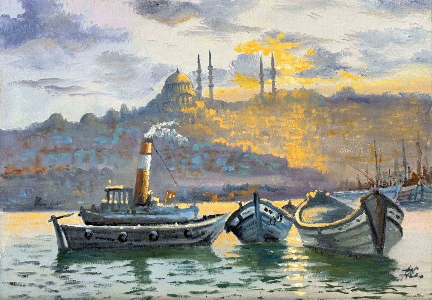 Süleymaniye'ye Karşı Yağlı Boya Tablosu