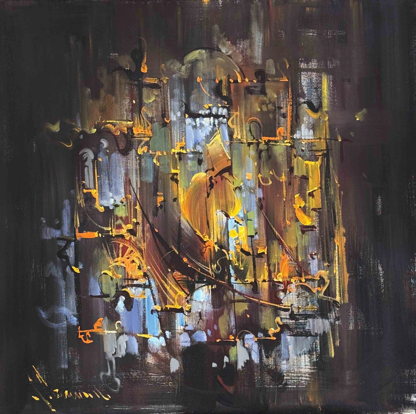 Toprağın Oyunu Yağlı Boya Tablosu