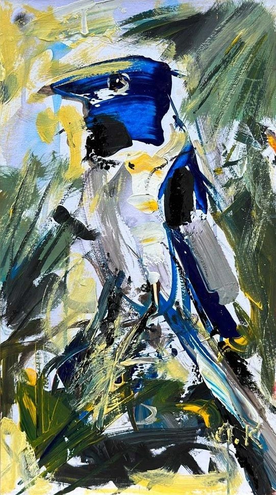 Tropik Kuş Yağlı Boya Tablosu