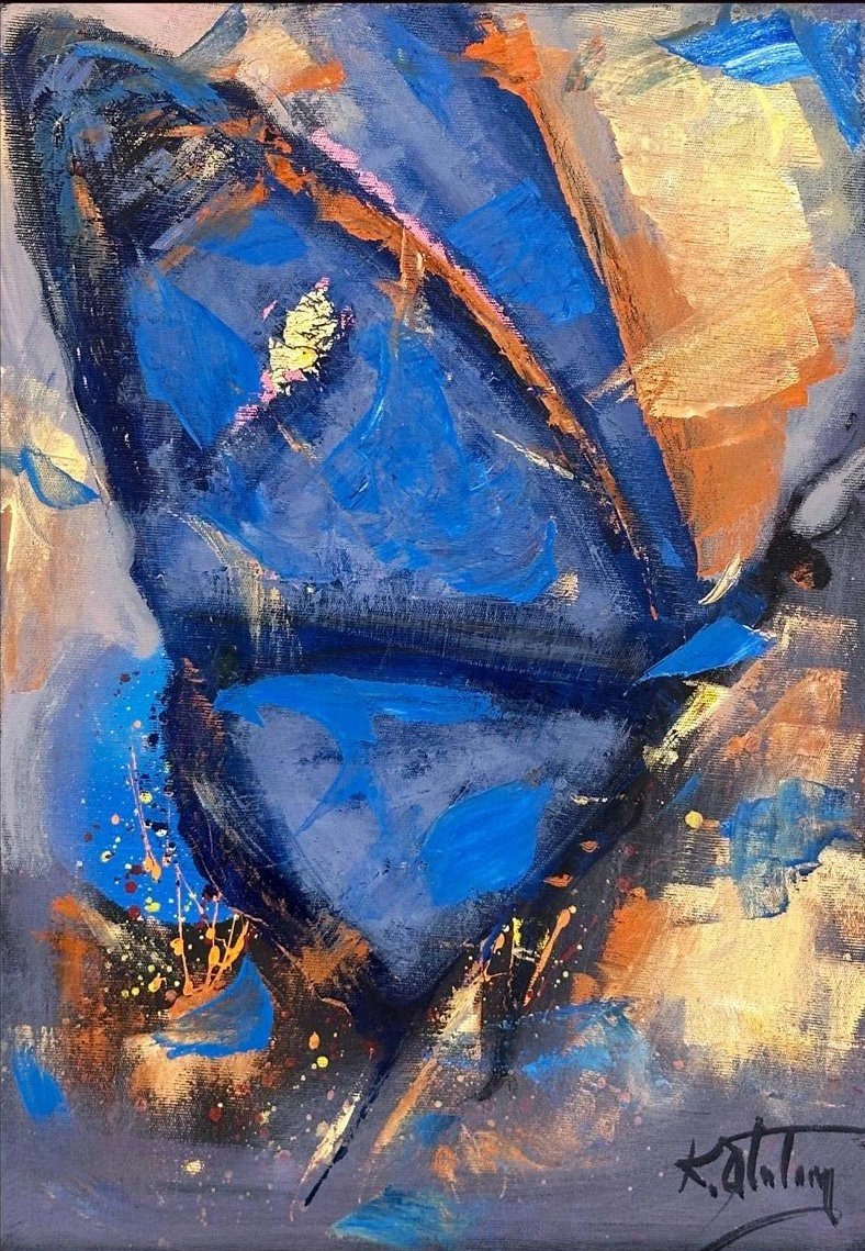 Uçuşun İzinde Yağlı Boya Tablosu