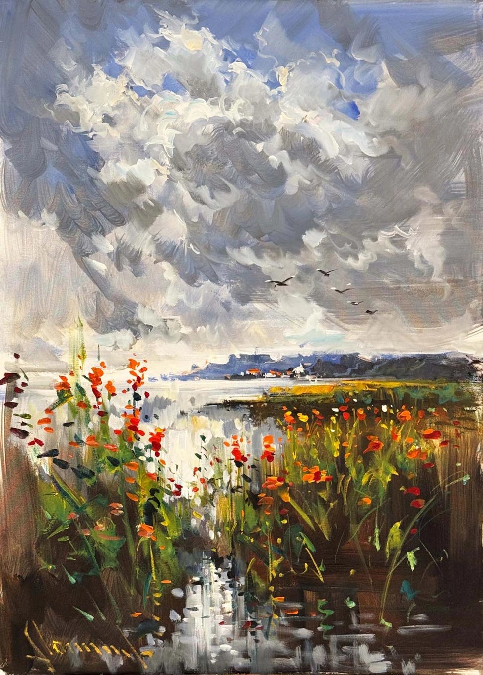 Ufka Akan Bahar Yağlı Boya Tablosu