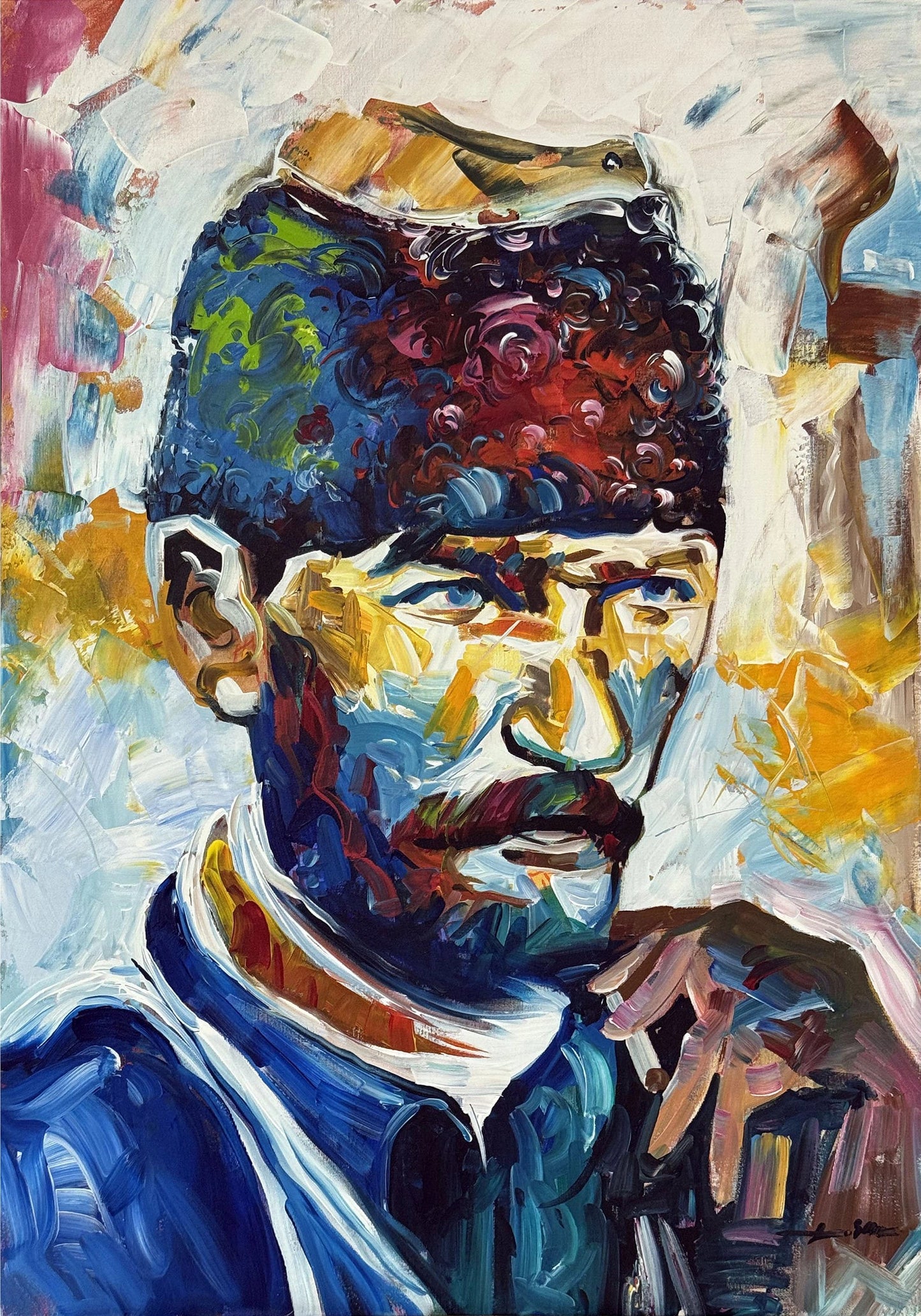 Ulu Önder Atatürk Yağlı Boya Tablosu