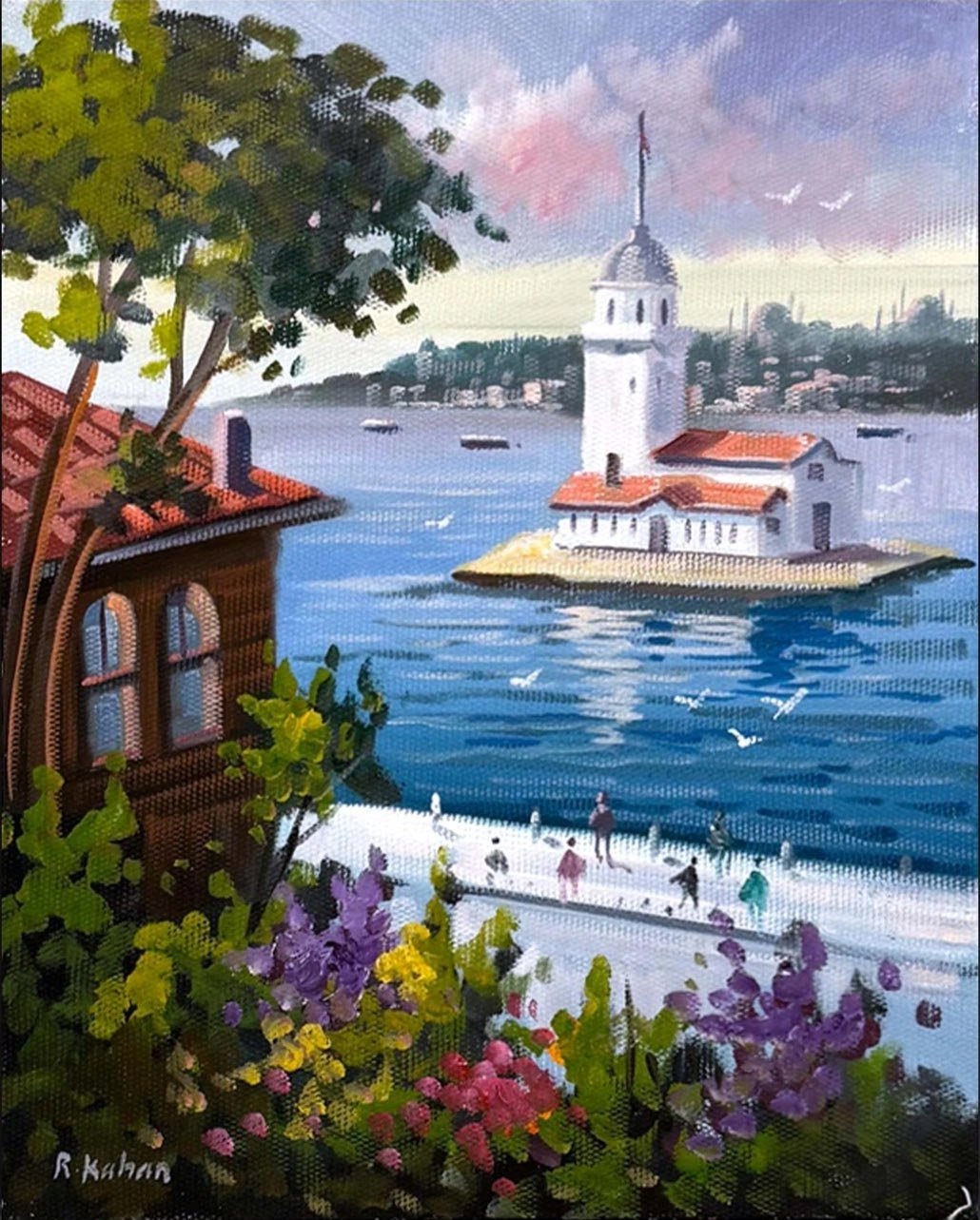 Üsküdar'da Zaman Yağlı Boya Tablosu