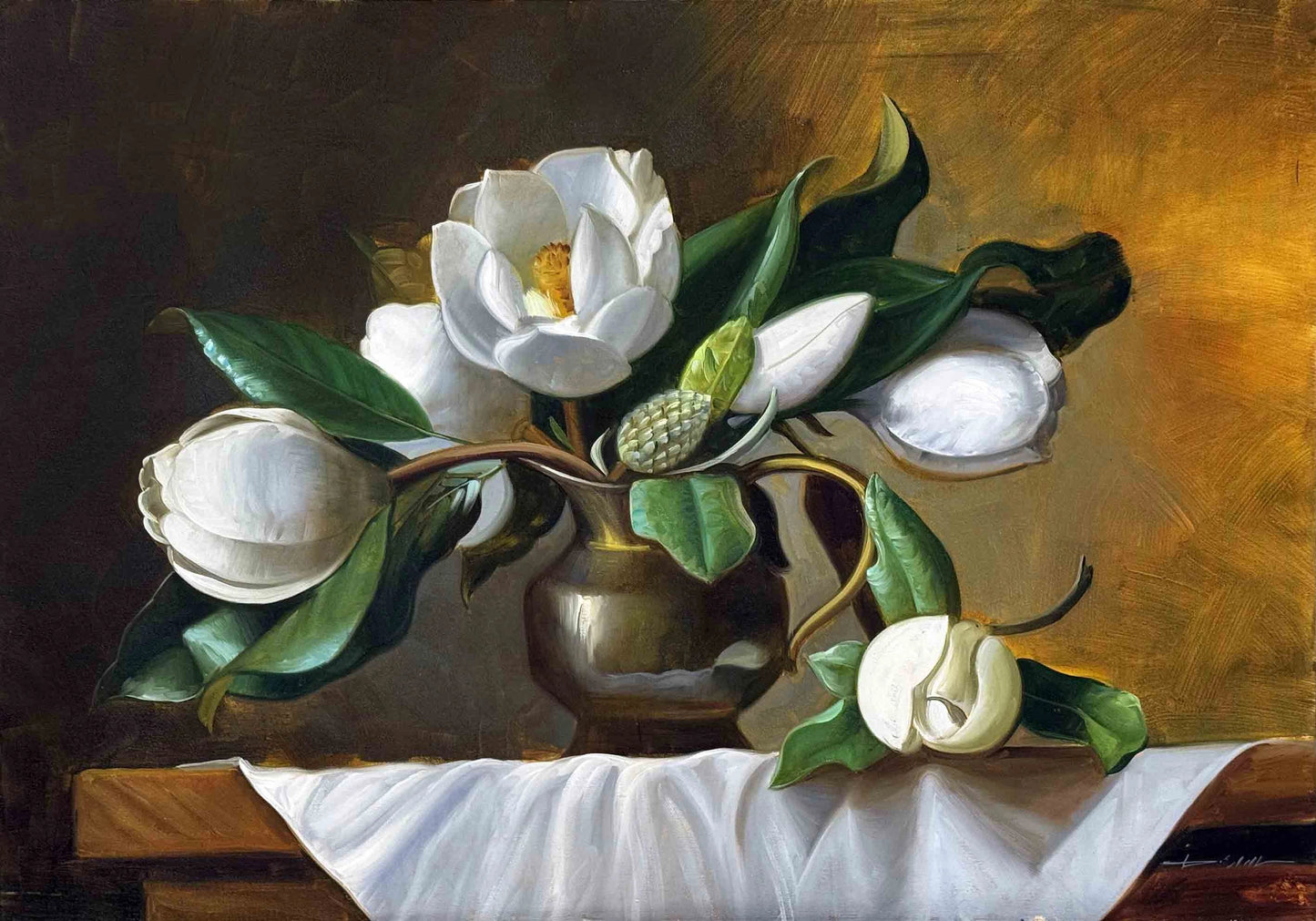 Vazoda Manolyalar Yağlı Boya Tablosu