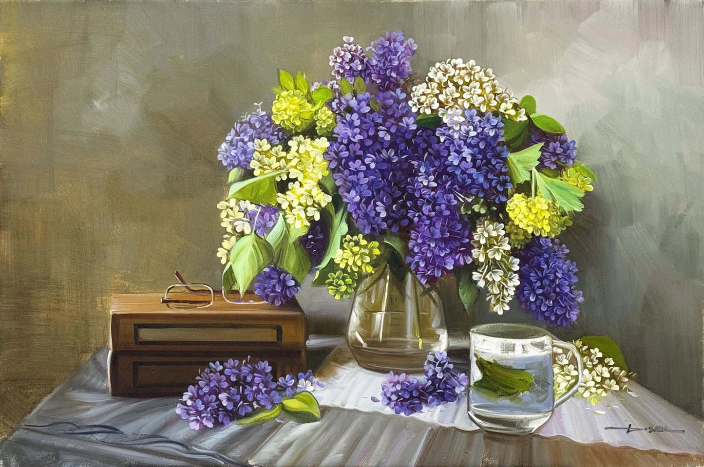 Vazoda Saflık Yağlı Boya Tablosu