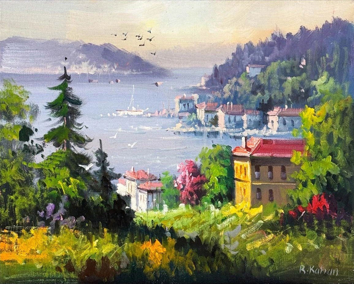 Yalılarda Arasından Yağlı Boya Tablosu