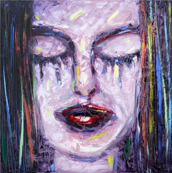 Yaşlı Gözler Yağlı Boya Tablosu