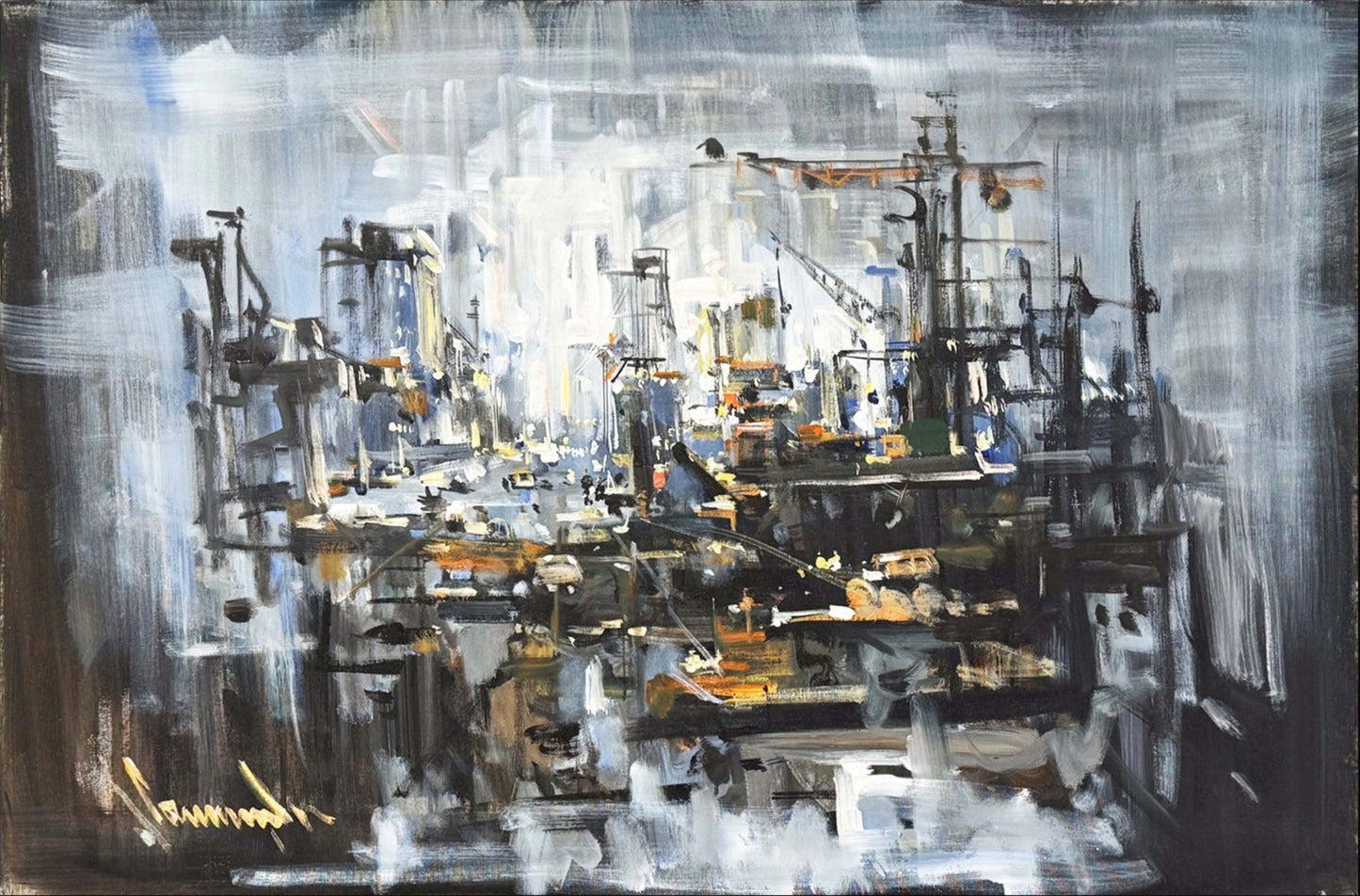 Zamanın Çözüldüğü An Yağlı Boya Tablosu