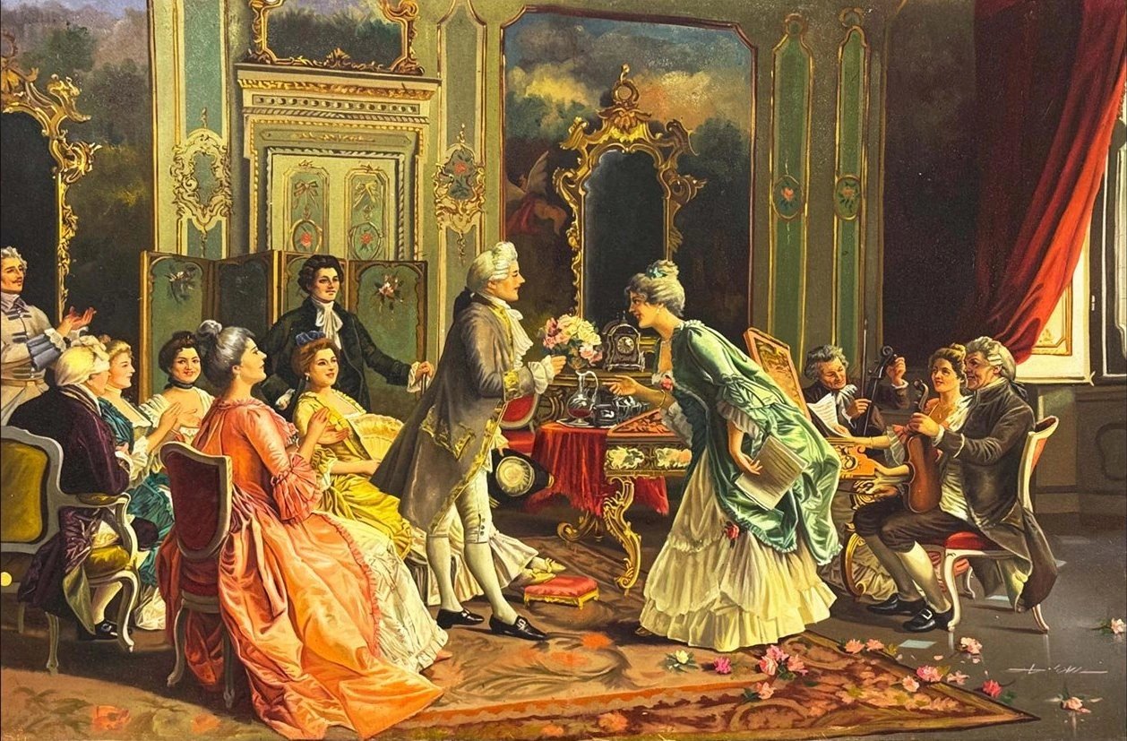 Zarafetin Selamı Yağlı Boya Tablosu