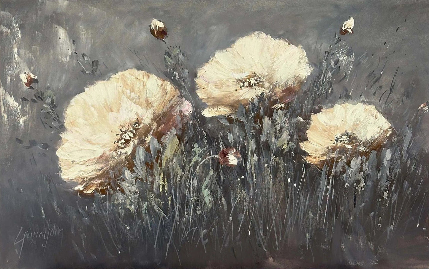 Zarif Bir An Yağlı Boya Tablosu