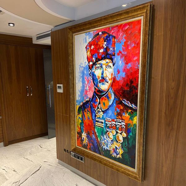 Simurg dekor tablo müşterimizin evinde dekorasyon örneği