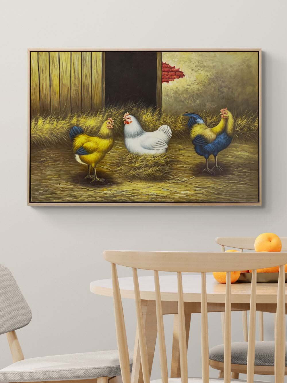 Kümes Günlüğü Yağlı Boya Tablosu