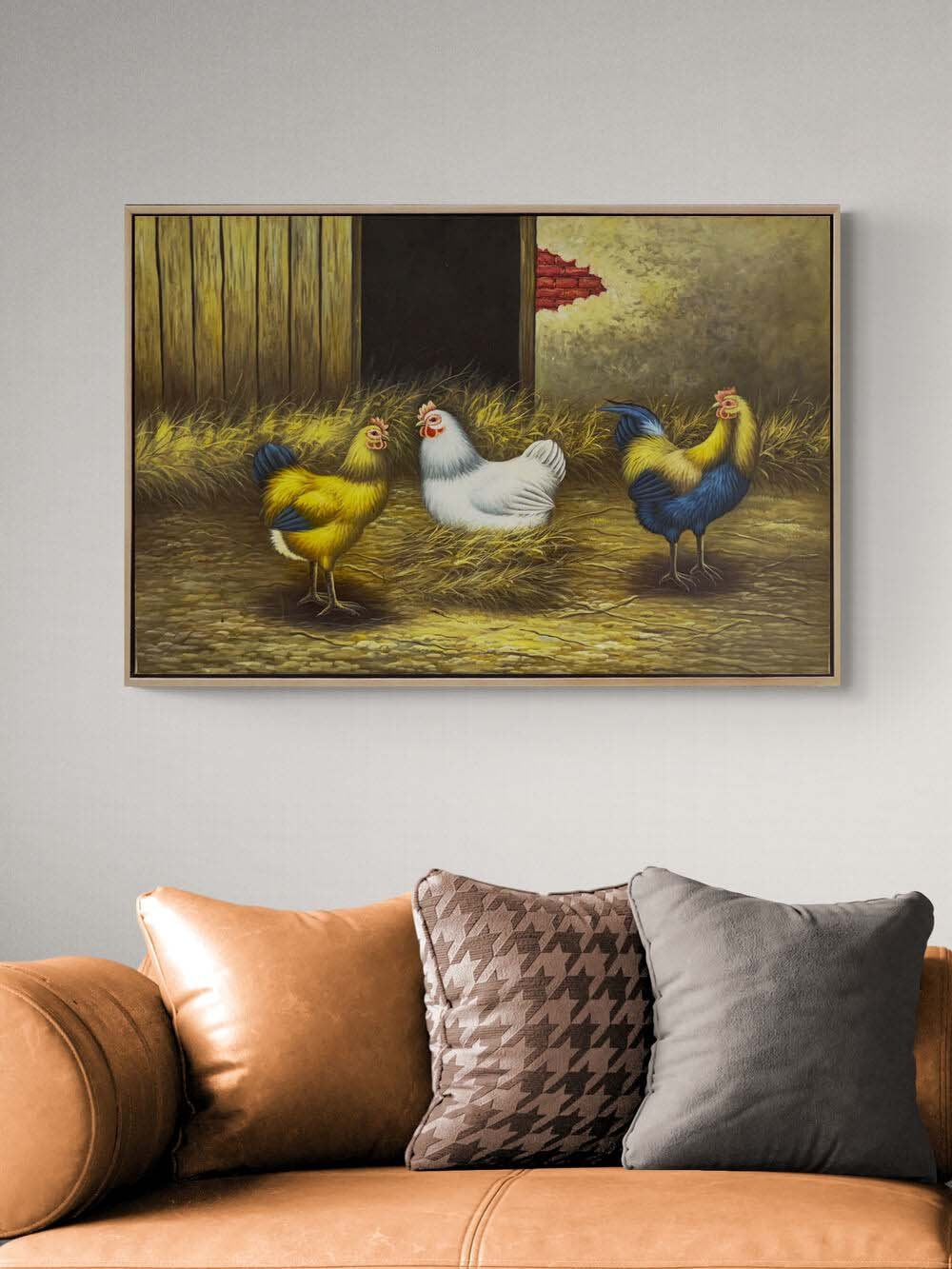 Kümes Günlüğü Yağlı Boya Tablosu