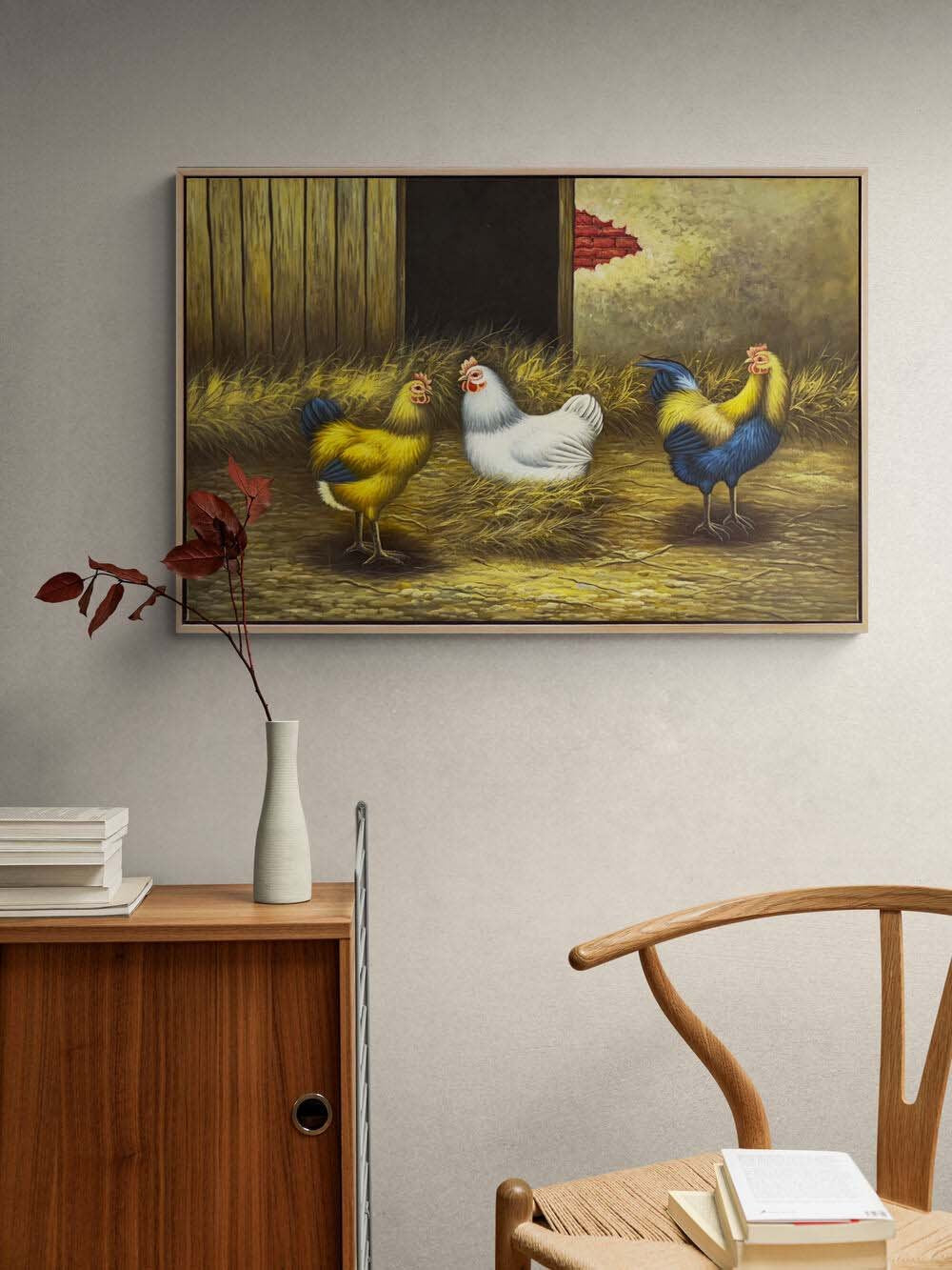 Kümes Günlüğü Yağlı Boya Tablosu