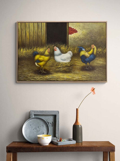 Kümes Günlüğü Yağlı Boya Tablosu