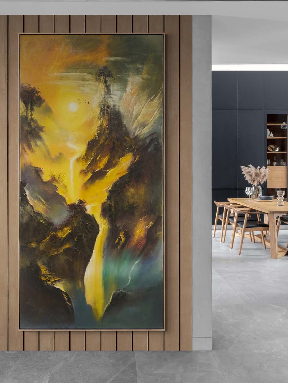 Yüce Zirvenin Sessizliği Yağlı Boya Tablosu