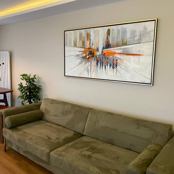 Simurg dekor tablo müşterimizin evinde dekorasyon örneği