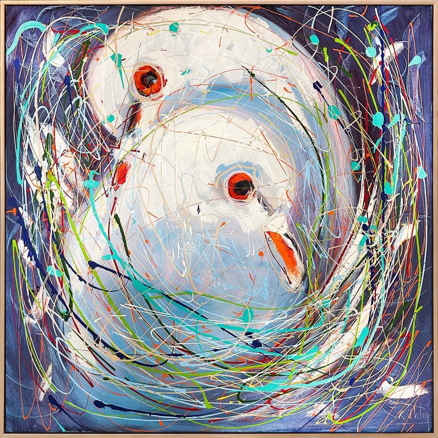 Güvercinlerin Düşleri Yağlı Boya Tablosu