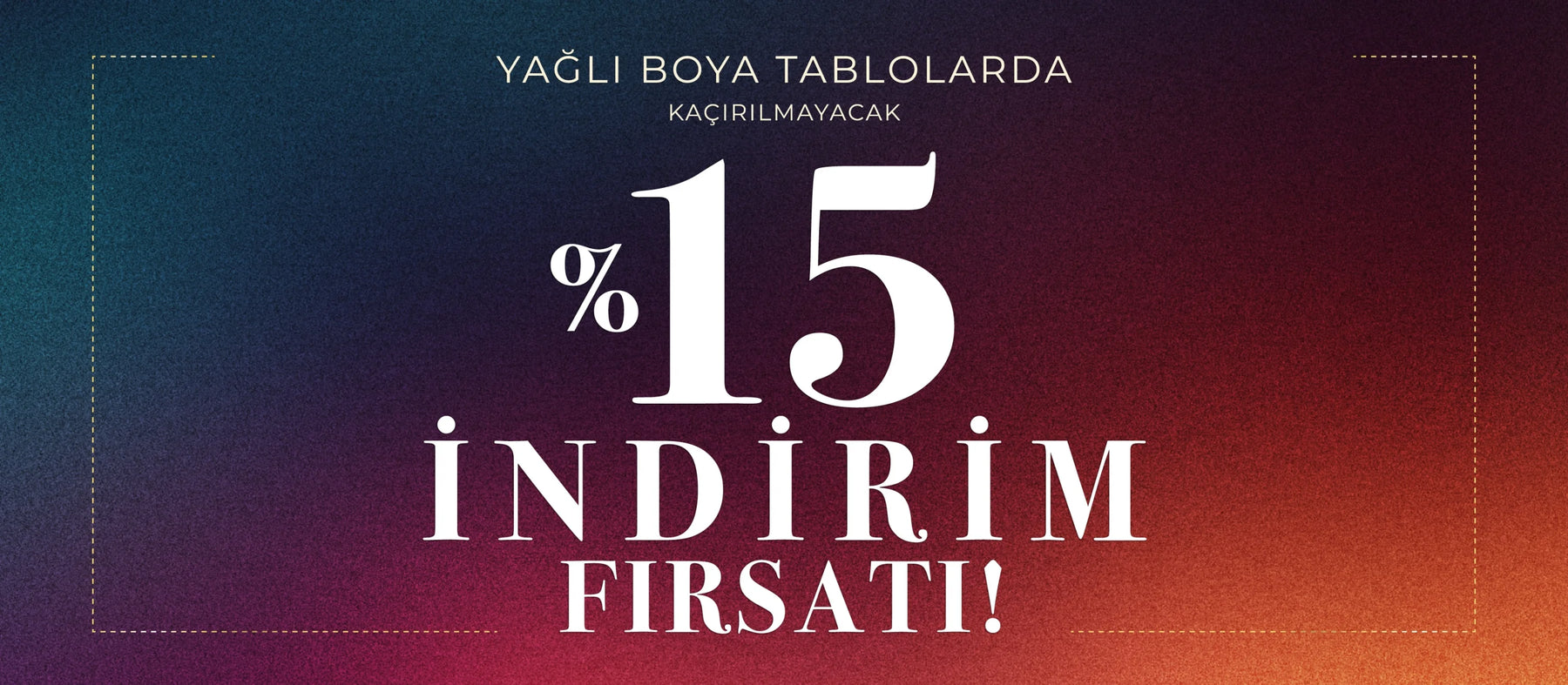 yüzde 15 indirim