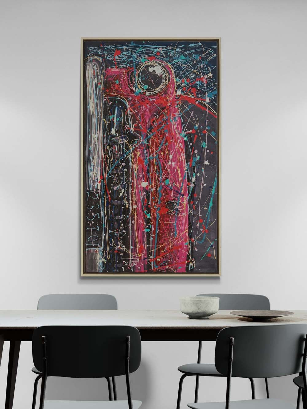 Formların Arasında Yağlı Boya Tablosu