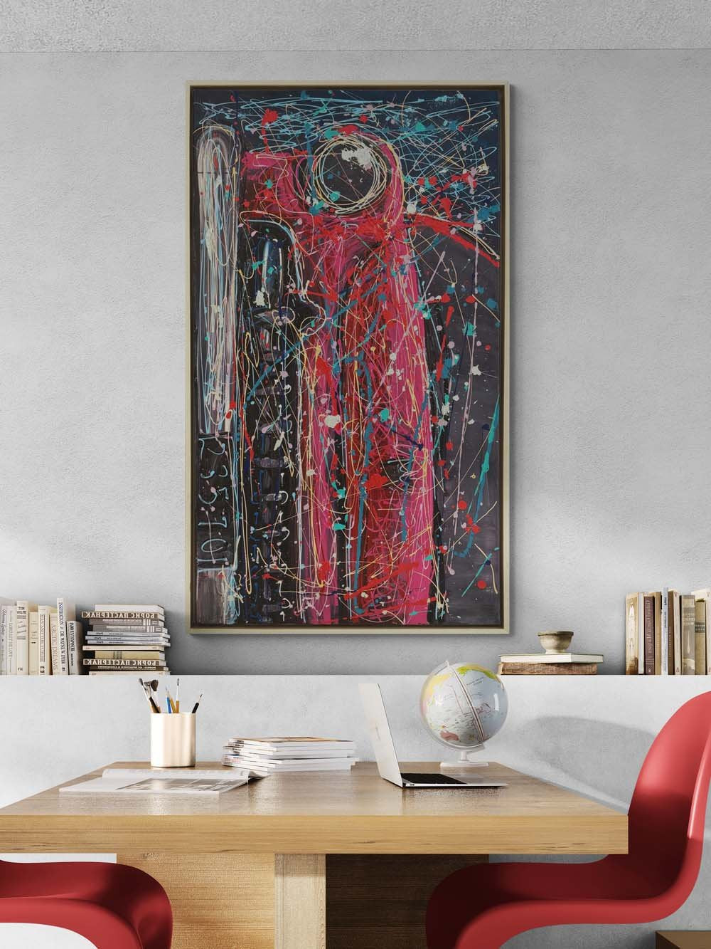 Formların Arasında Yağlı Boya Tablosu