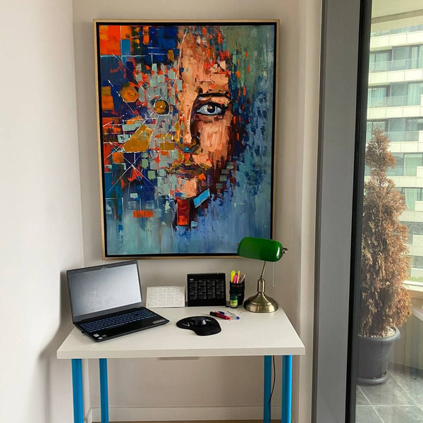 Simurg dekor tablo müşterimizin evinde dekorasyon örneği