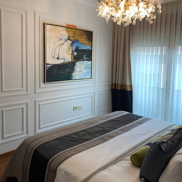 Simurg dekor tablo müşterimizin evinde dekorasyon örneği