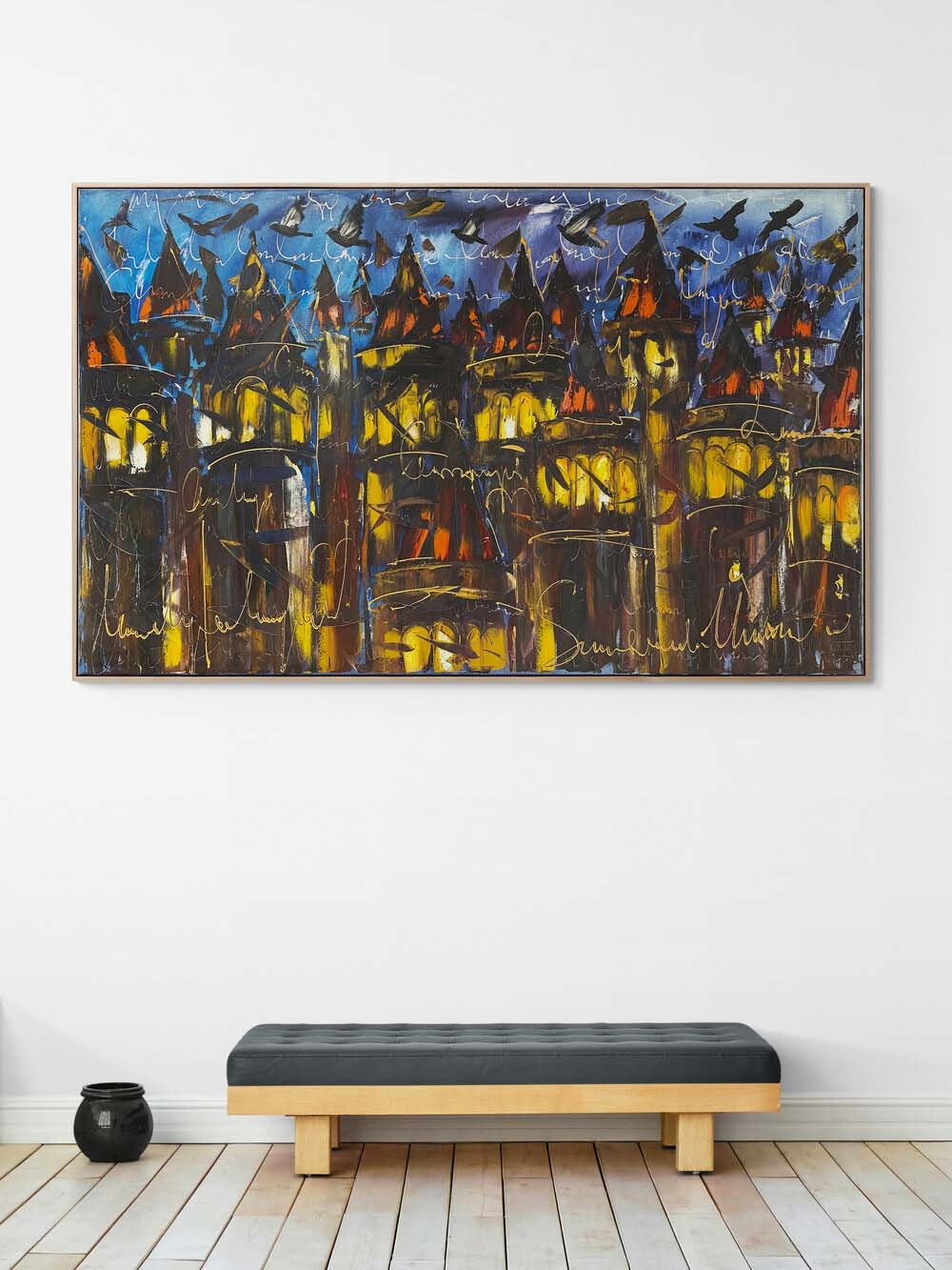 Galata Kulesi Rapsodisi Yağlı Boya Tablosu