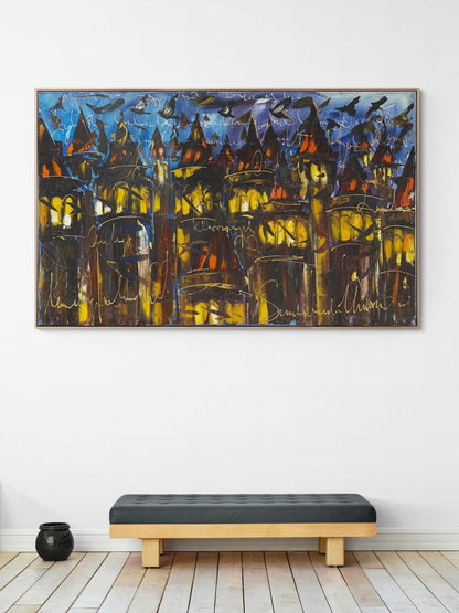 Galata Kulesi Rapsodisi Yağlı Boya Tablosu