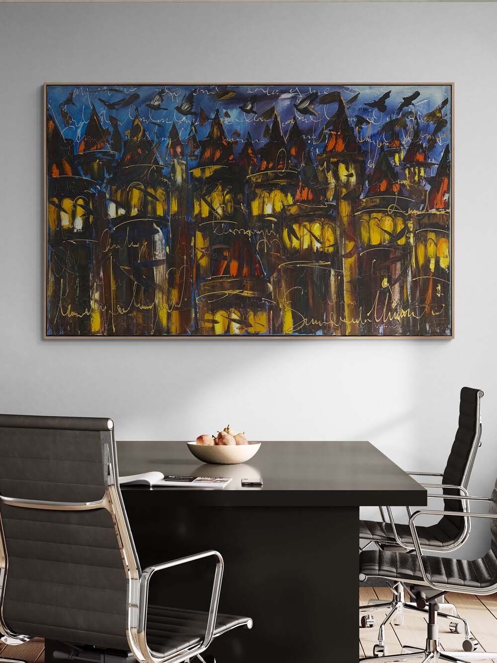 Galata Kulesi Rapsodisi Yağlı Boya Tablosu