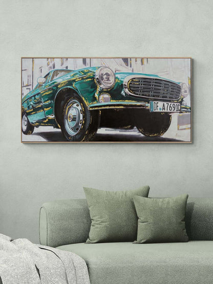 Retro Rüzgârı Yağlı Boya Tablosu