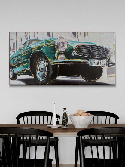 Retro Rüzgârı Yağlı Boya Tablosu