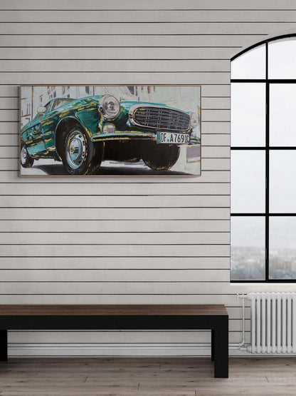 Retro Rüzgârı Yağlı Boya Tablosu