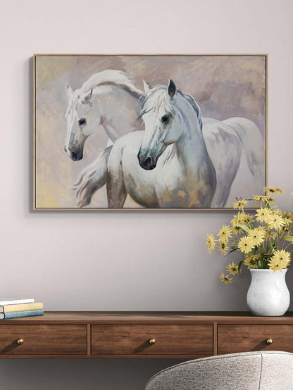 Ruhun Yansıması Atlar Yağlı Boya Tablosu