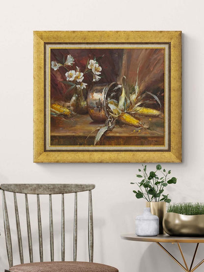 Masanın Üzerinde Zaman Yağlı Boya Tablosu