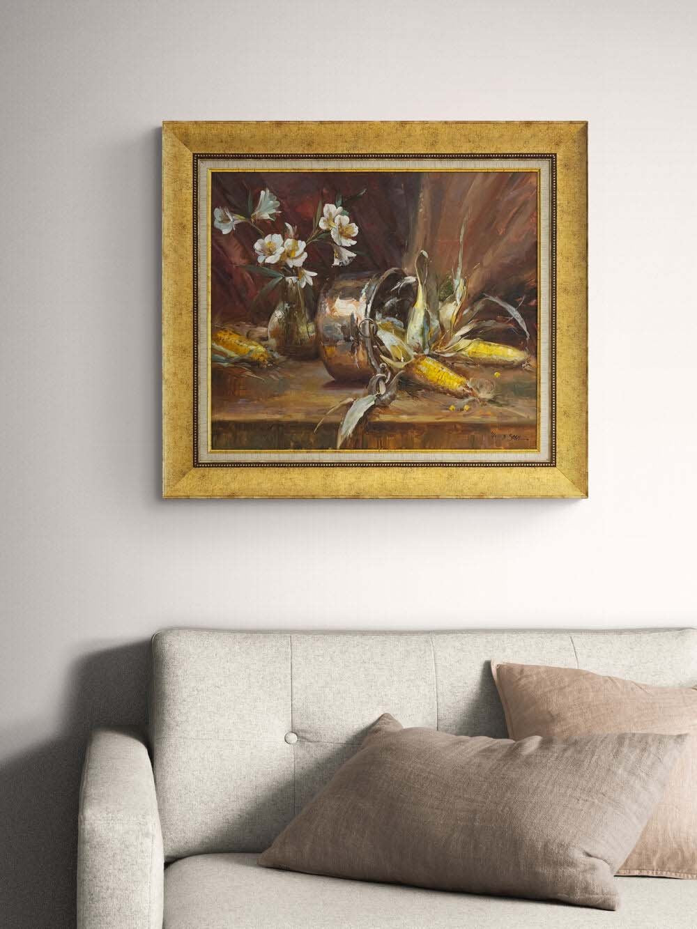 Masanın Üzerinde Zaman Yağlı Boya Tablosu